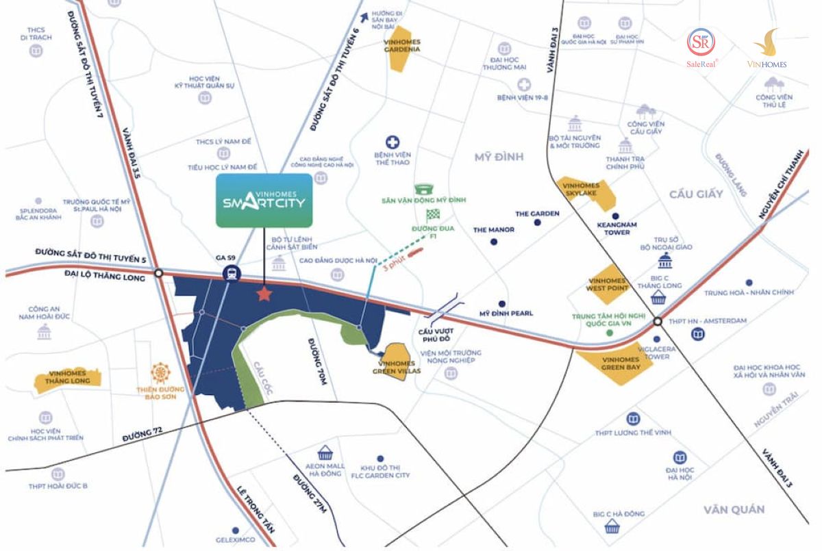 Vị trí Vinhomes Smart City