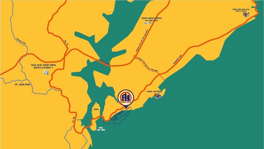 Vị trí Chung cư Vân Bay: Tọa độ kim cương mở lối tiềm năng tại trung tâm Vân Đồn