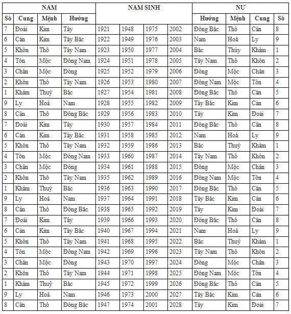 Giải Mã Bản Mệnh và Cung Phi