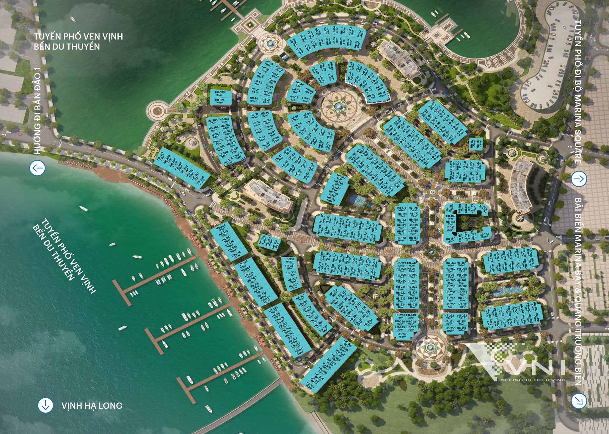 Mặt bằng quy hoạch Harbor Bay Hạ Long 