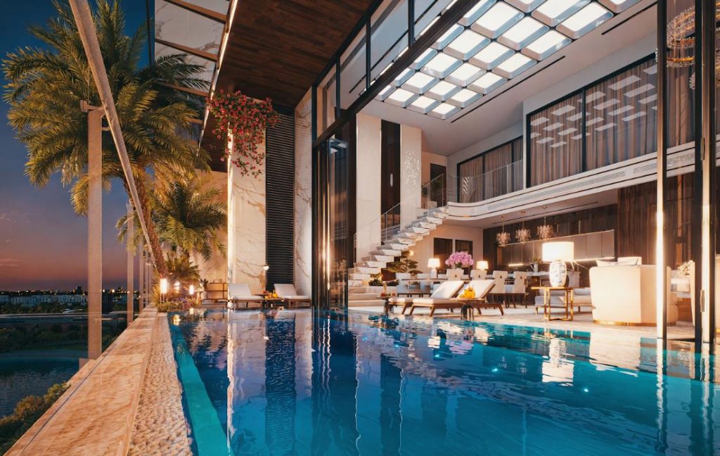 Bể bơi riêng dinh thự Maison Privee Ciputra