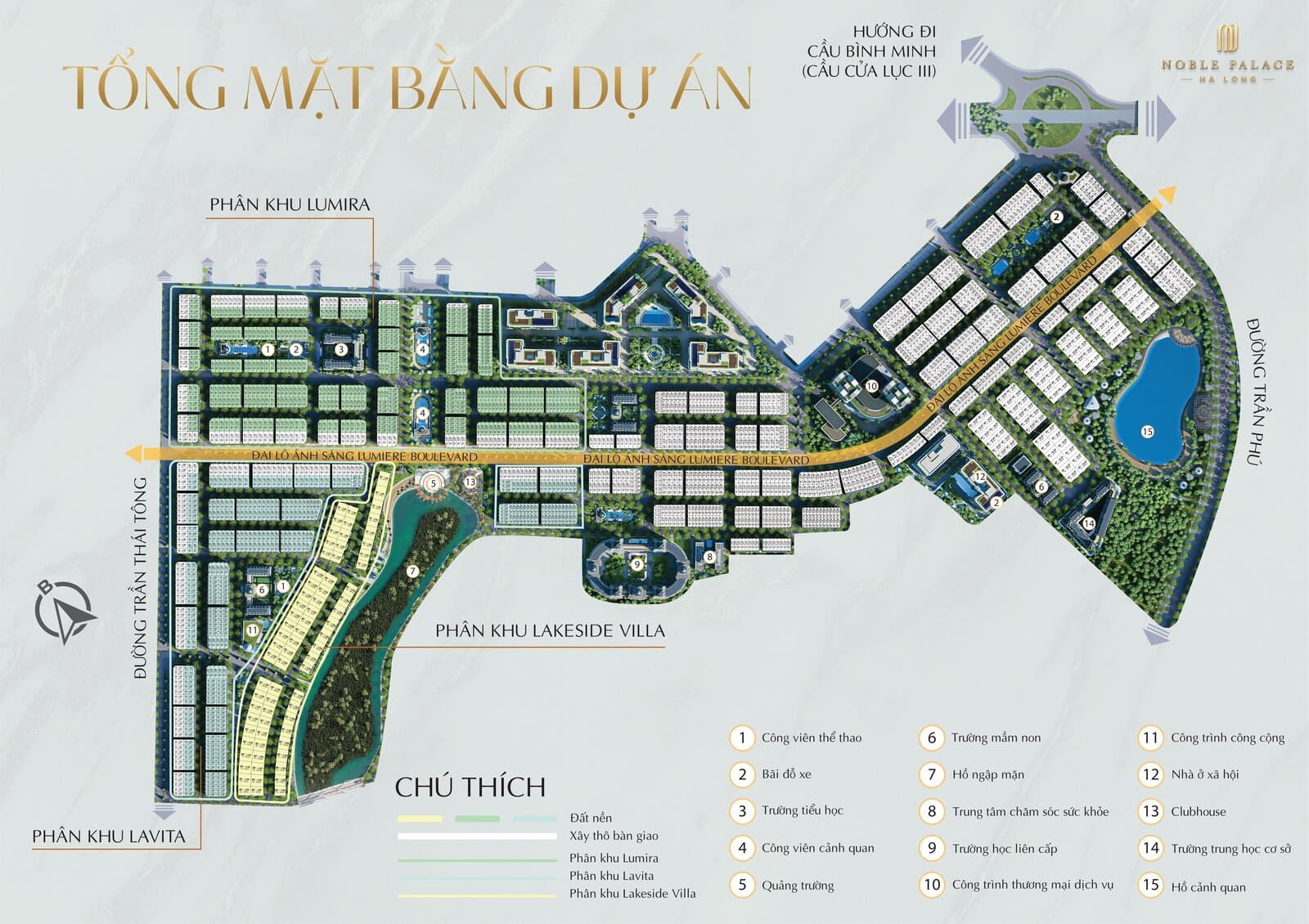 Tổng mặt bằng dự án Noble Palace Hạ Long