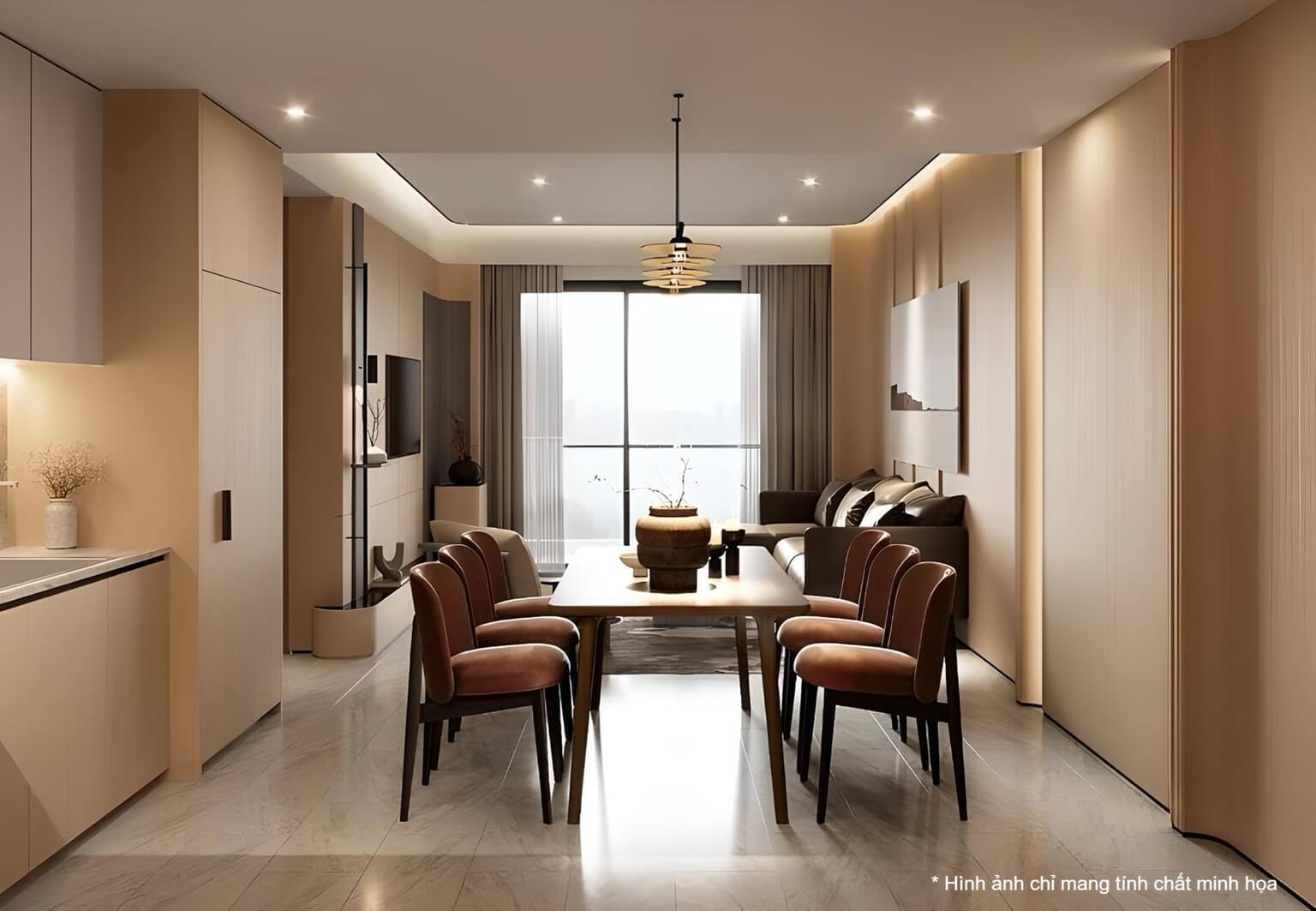 Hinh ảnh thiết kế nội thất căn hộ The Legend
