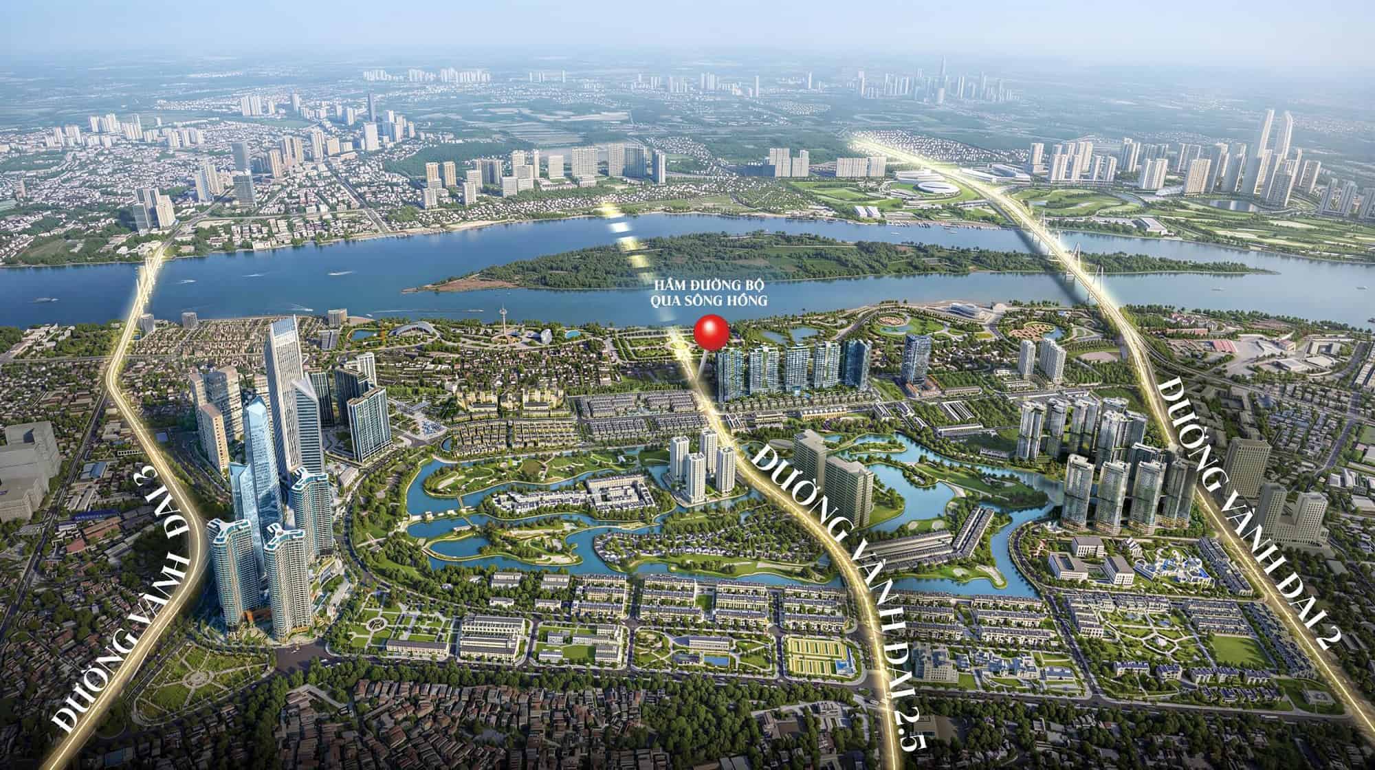 NobleX West Lake nằm trong quần thể khu đô thị Ciputra