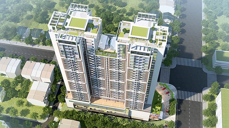 Phối cảnh kiến trúc hiện đại dự án The Legend 109 Nguyễn Tuân