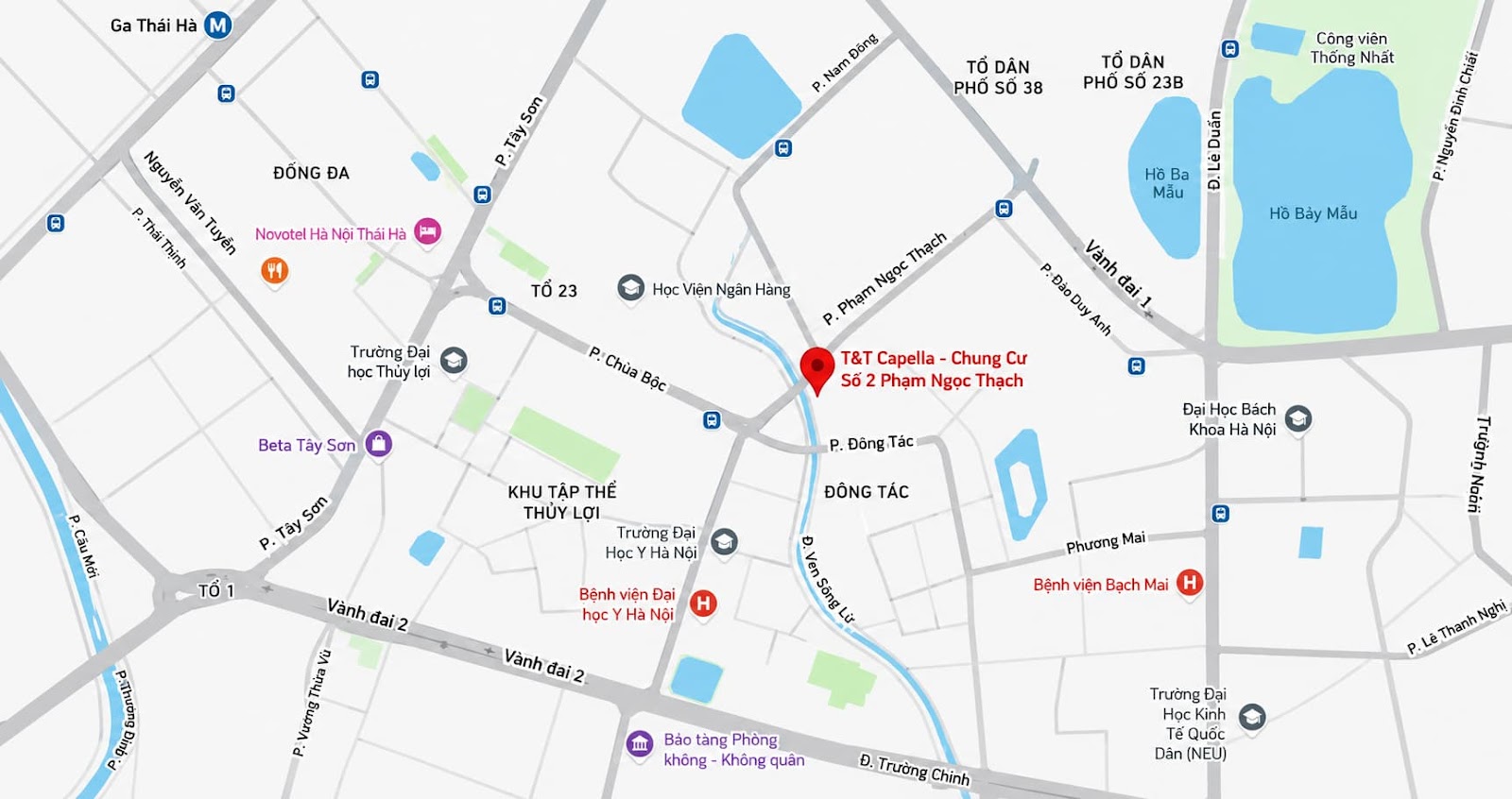 Tọa độ đắt giá  dự án T&T Capella Phạm Ngọc Thạch