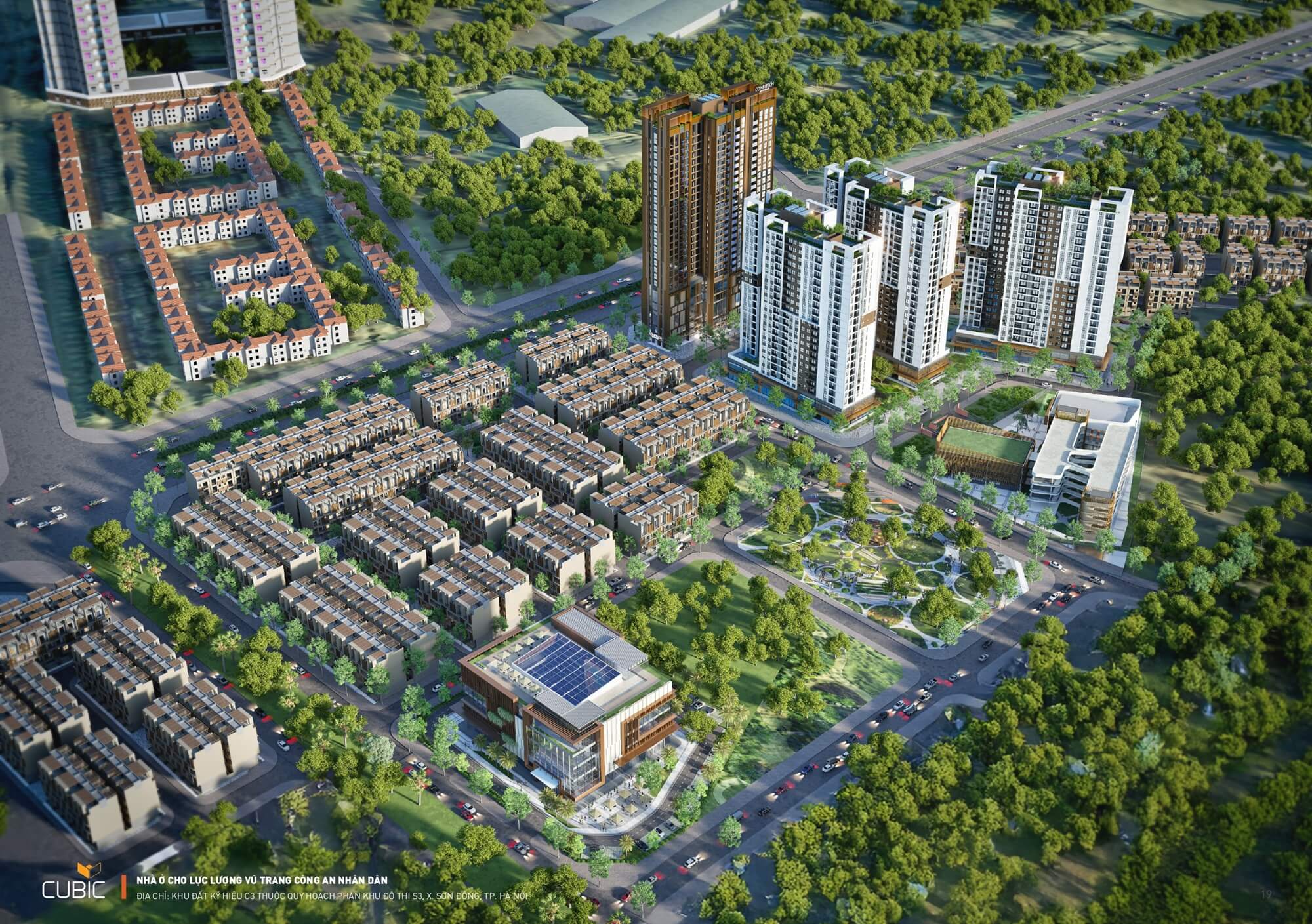 Phối cảnh tổng quan dự án Metro Tower An Khánh