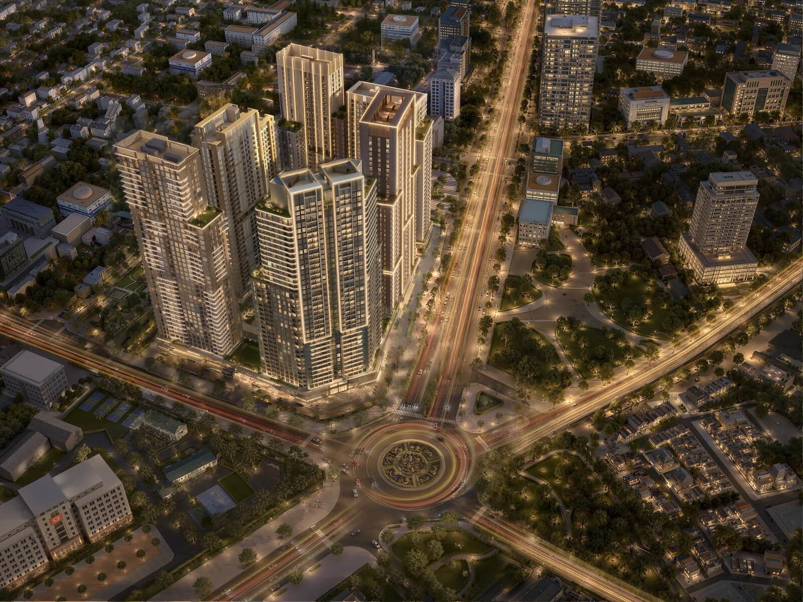 Vị trí ngã 5 Hải Quan của dự án Sun Glory Residence