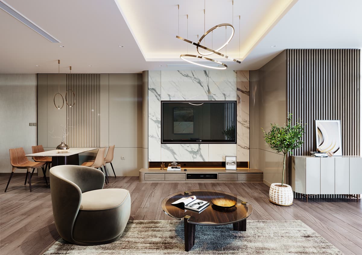 Thiết kế nội thất hạng sang tại The Central Hà Nội