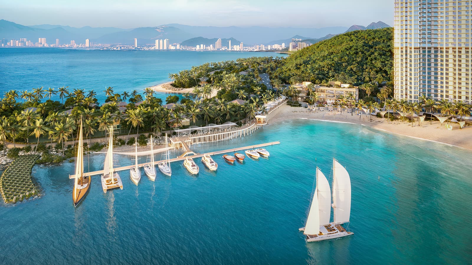 Tiện ích bến du thuyền tại dự án Alora Nha Trang