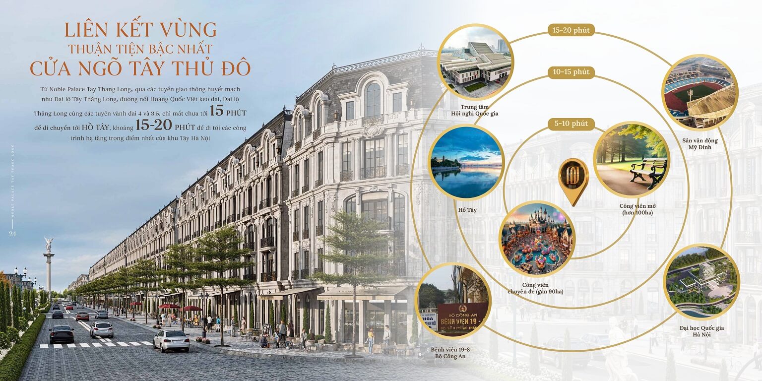 Liên kết vùng dự án Noble Tây Thăng Long